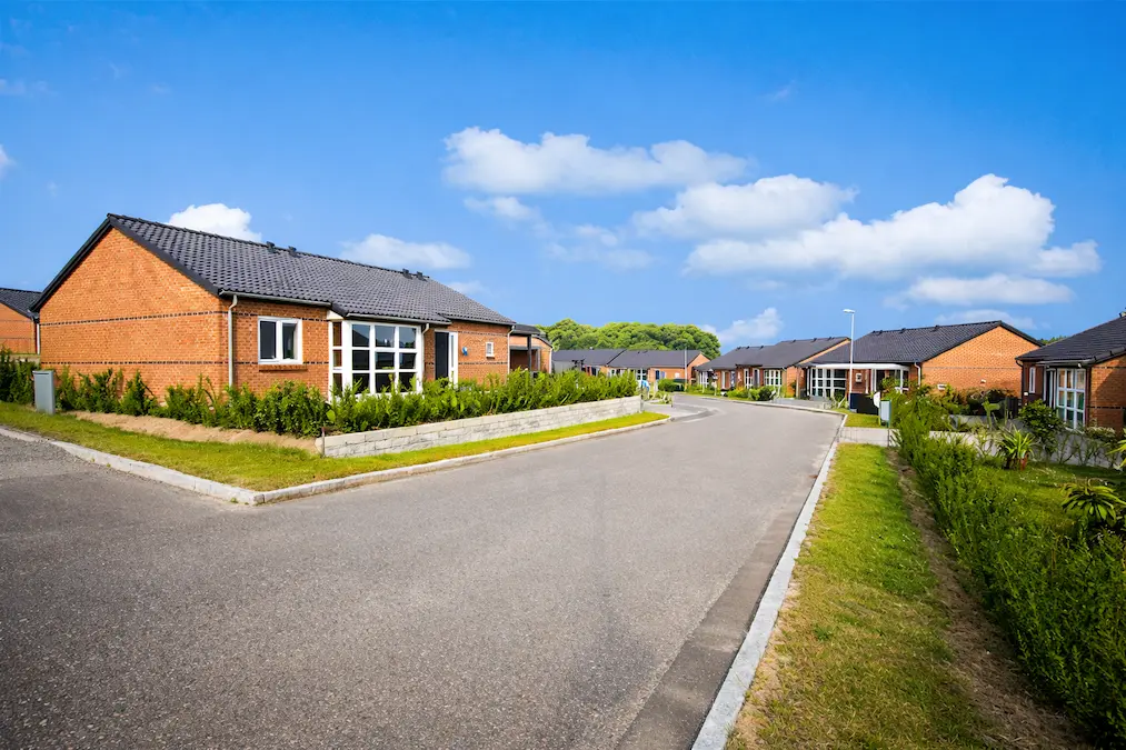 Kildeagervej i Kolt/Hasselager set udefra