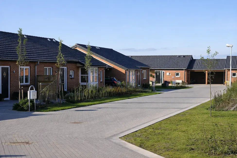 Mosegårdsparken Spørring set udefra