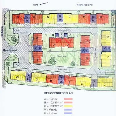 Teglhøjen beliggenhedsplan