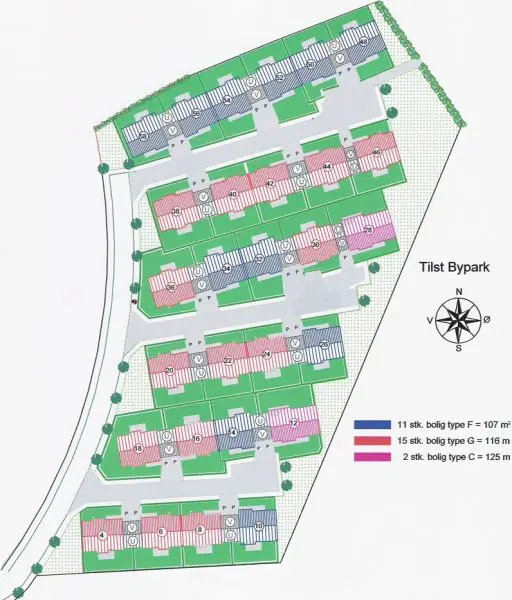 Tilst Bypark beliggenhedsplan