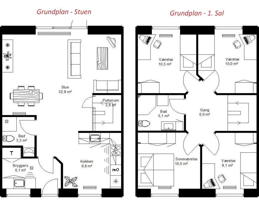 Kildeagersøvej/Kildeagerlunden i Hasselager, plantegning
